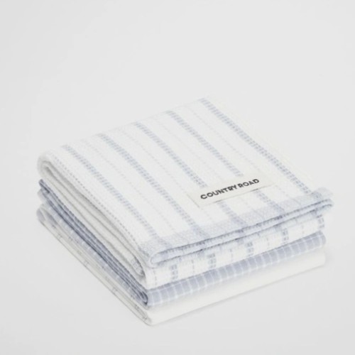 Country Road Laine Australian Cotton Tea Towel Pack of 3 i